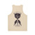 Unisex space-themed tank top with galaxy and planetary design - Back