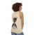 Unisex space-themed tank top with galaxy and planetary design - women back