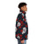 Betta fish and poppy flower puffer jacket - men side right