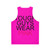 Tough Guys Wear Pink Unisex Tank Top for Roblox Fans - Back