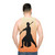 Rey Fighting Stance Silhouette Unisex Star Wars Tank Top - men back