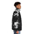 Siouxsie and the Banshees logo printed on a stylish puffer jacket - men side right