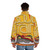 Retro Soul Train Puffer Jacket with Reggae, Ska and Punk Influences - men back