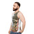 Vintage style unisex tank top with "Do Not Stop The Music" design - men side