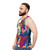 Abstract Geometric Joan Baez Pop Art Unisex Tank Top - men side