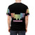 A humorous t-shirt featuring a parody of the periodic table of elements with cartoon gags and characters from the Toontown series. - men back