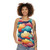 Colorful abstract cloud pattern unisex tank top - women