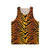 Tiger stripe print unisex tank top