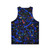 Abstract 909 Unisex Tank Top with Pollock-Inspired Art - Back