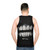 Edgy unisex tank top - men back