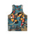 Koi Fish Unisex Tank Top - Back
