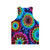 Colorful tie dye unisex tank top - Back