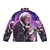 Bernie Sanders Halftone Cat in Space Puffer Jacket - Back