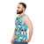 Unisex tank top featuring different penguin species - men side