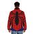 Spider-Man inspired puffer jacket with web design - men back