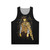Unisex Art Nouveau Fine Art Golden Cowboy Tank Top