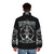 Belphegor metal black puffer jacket - men back