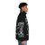 Belphegor metal black puffer jacket - men side right