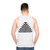 Klamath tribes inspired unisex black tank top - men back