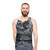 Gustave Dore's vintage engraving of a voyage to the moon on a unisex tank top - men