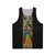 Retro Puerto Rican pride comic book hero tank top