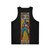 Retro Puerto Rican pride comic book hero tank top - Back