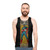 Retro Puerto Rican pride comic book hero tank top - men
