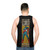 Retro Puerto Rican pride comic book hero tank top - men back