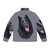 Puffer jacket featuring an illustration of a cute black Belgian Shepherd Groenendael dog breed - Back