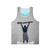 Unisex tank top featuring a digital illustration of a star above snowy mountains