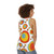 Retro 70s Vintage Psychedelic Pattern Unisex Tank Top - women back