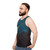 Unisex tank top with nature and night sky design - men side