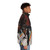 Beetlejuice inspired green puffer jacket with a fun and quirky design - men side right