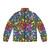 Neosplash All The Neopets Puffer Jacket featuring colorful Neopets characters