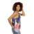 Dub music unisex tank top with rastafarian and jamaica inspired graphics - women side