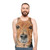 Unisex tank top featuring a charming dog portrait in acrylic paint - men