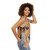 Unisex tank top featuring a charming dog portrait in acrylic paint - women side