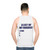 Unisex tank top with "A List Of My Hobbies" graphic - men back