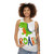 Roaring dinosaur unisex tank top - women