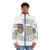 Bebop and Rocksteady inspired puffer jacket with TMNT logo - men front