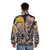 Beavis and Butt-Head MTV Puffer Jacket featuring the iconic characters from the 90s animated comedy series - men back