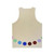 Geometric abstract art unisex tank top - Back