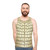 Reptilian belly pattern unisex tank top - men