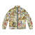 Beatrix Potter inspired collage puffer jacket featuring Peter Rabbit, Jemima Puddle-Duck, and other beloved characters