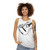 Unisex folk music tank top with "This Machine Kills Fascists" text - women