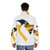 Nebula Penguins Throwback Puffer Jacket, featuring a space-inspired design and throwback Pittsburgh Penguins logo - men back