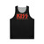 Kiss band unisex tank top with 'I Was Made For Lovin' You' design