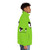 Beast Boy-inspired puffer jacket with a fierce, green monster design - men side right