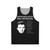 Unisex tank top with funny Rick Astley lyrics