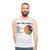 Unisex tank top featuring the "Never Gonna Give You Up" music joke - men